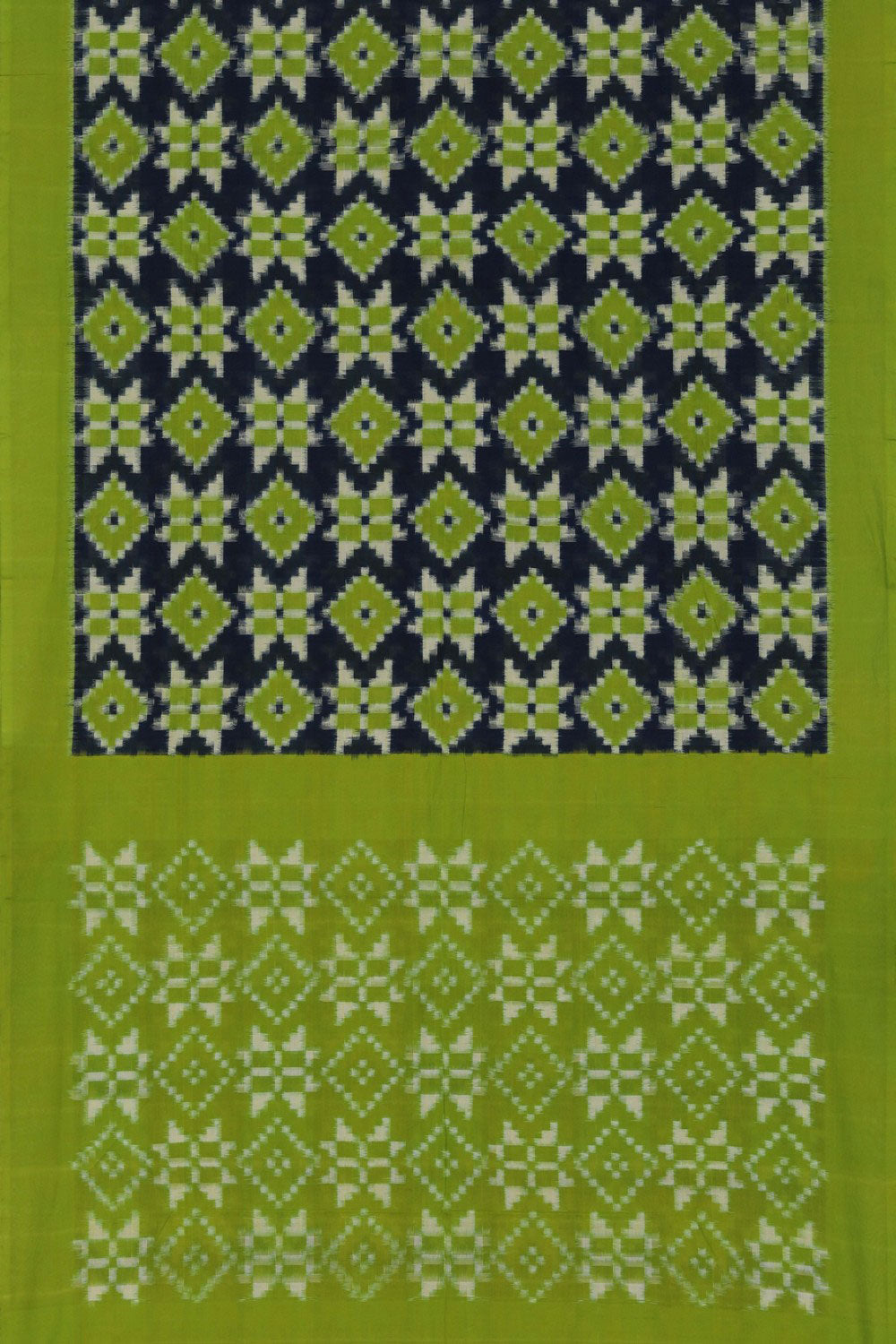 Pochampally Ikat Royal Blue Saree