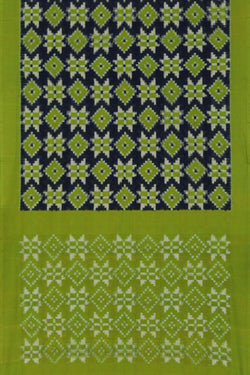 Image of Pochampally Ikat Royal Blue Saree