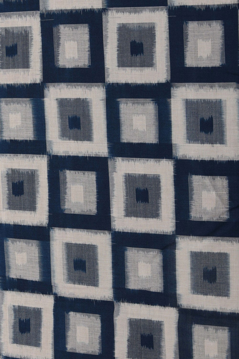 Image of Pochampally Ikat Blue Saree