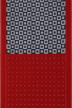 Image of Pochampally Ikat Blue Saree