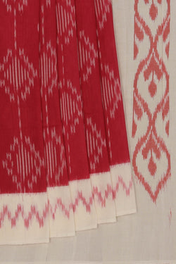 Image of Pochampally Ikat Pink Saree