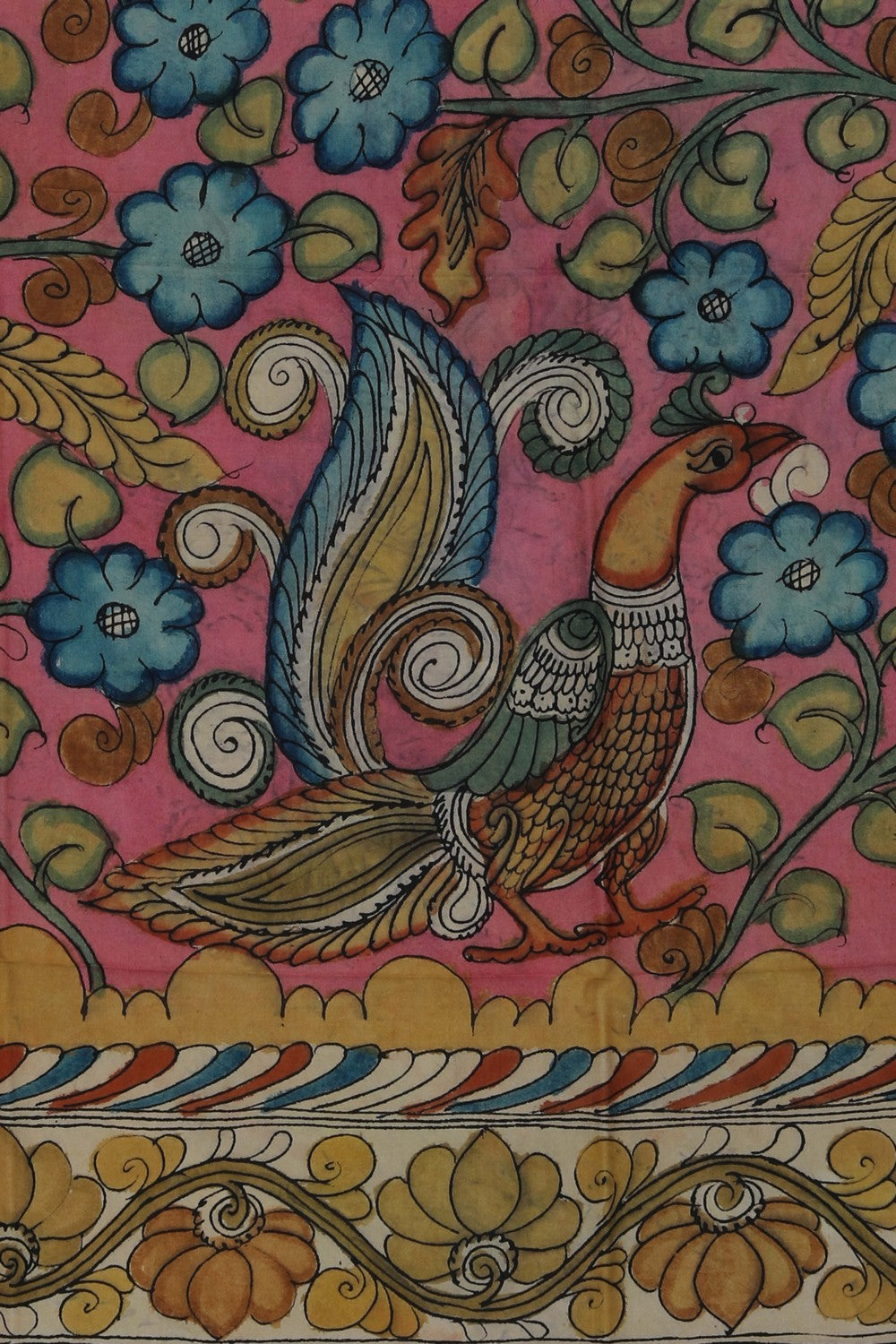 Image of Kalamkari Hand-Painted Dupatta