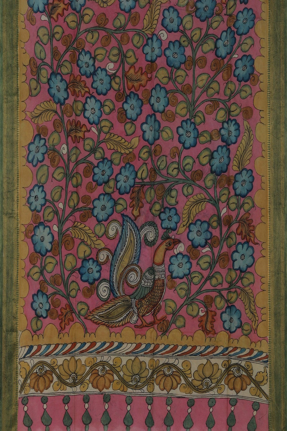 Kalamkari Hand-Painted Dupatta