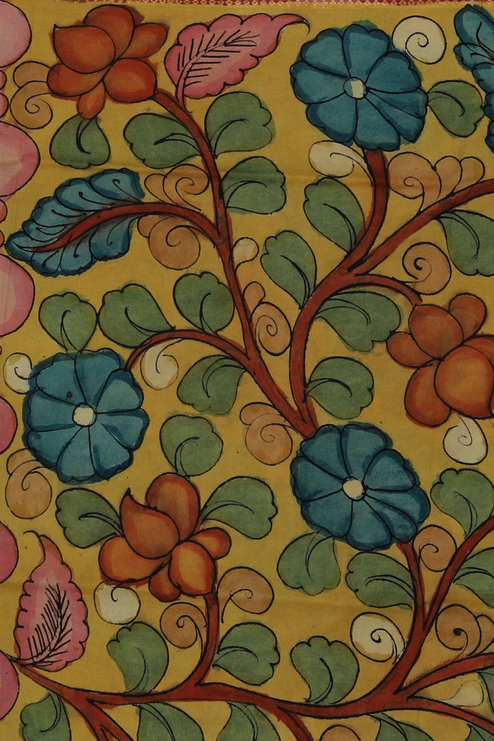 Kalamkari Hand-Painted Dupatta