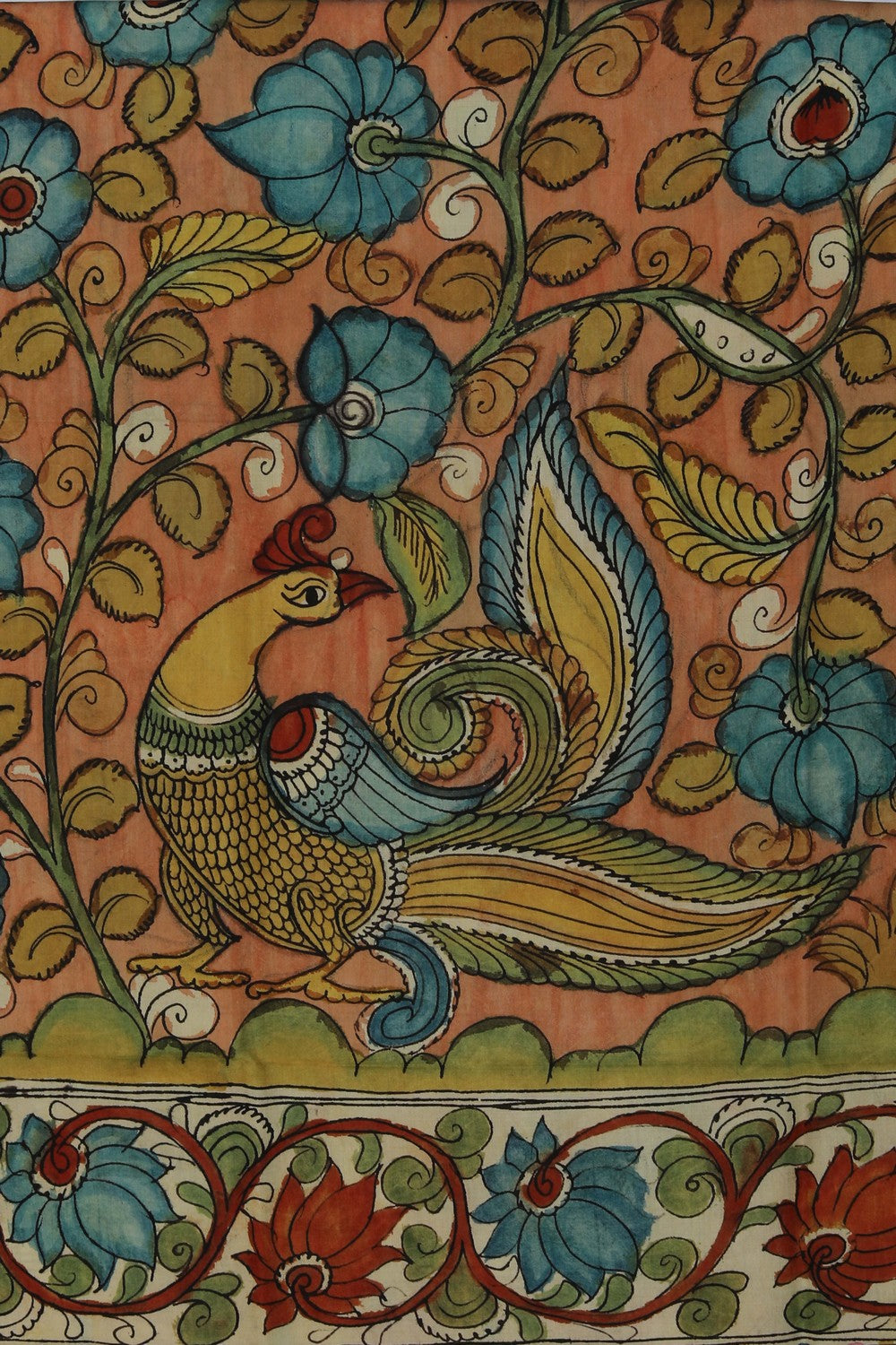 Image of Kalamkari Hand-Painted Dupatta