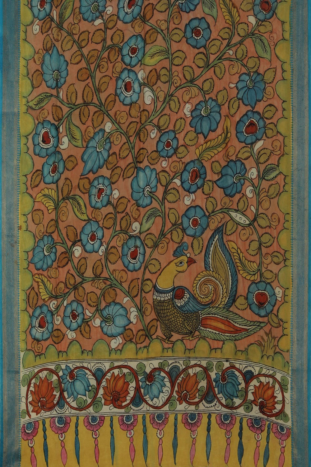 Kalamkari Hand-Painted Dupatta
