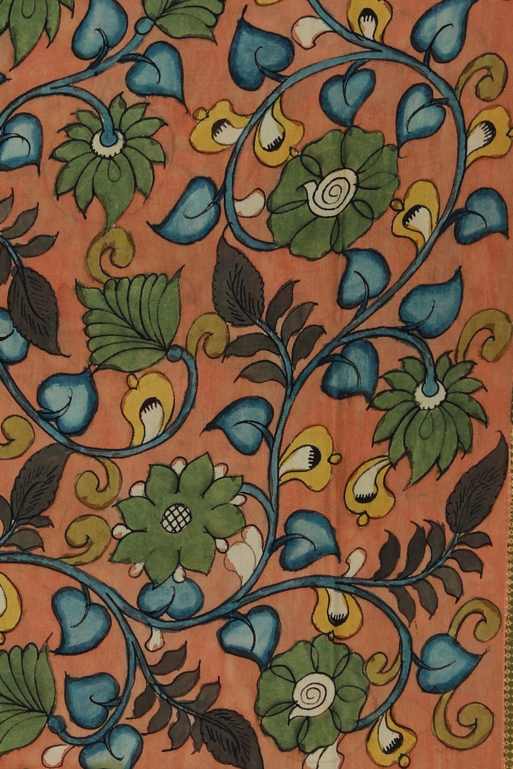 Kalamkari Hand-Painted Dupatta