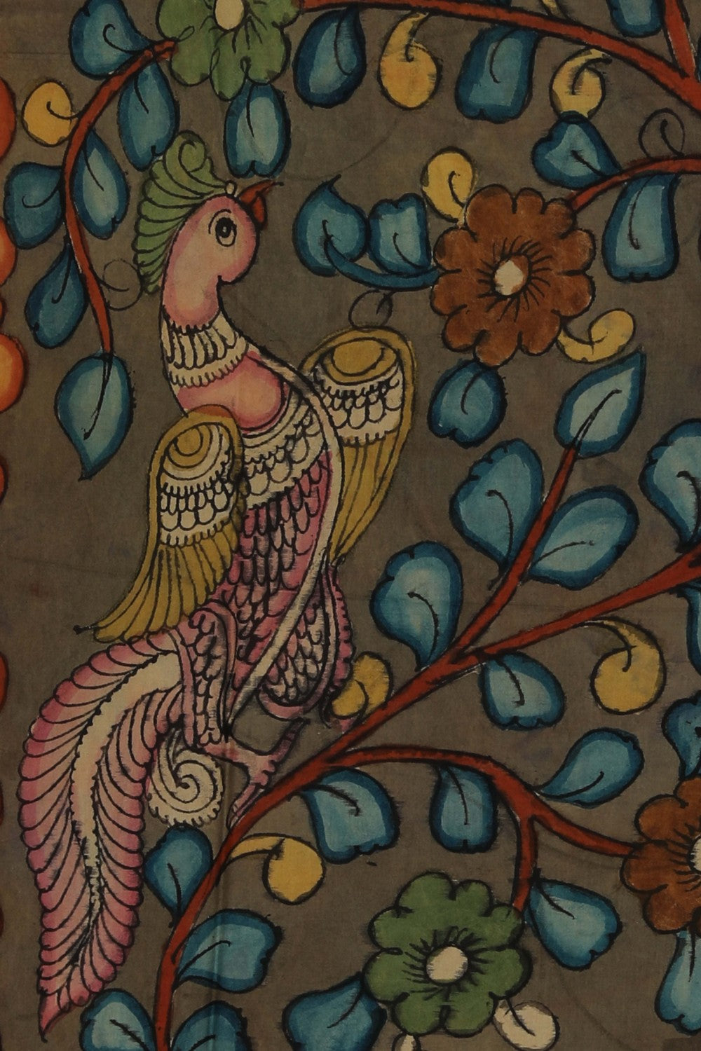 Image of Kalamkari Hand-Painted Dupatta