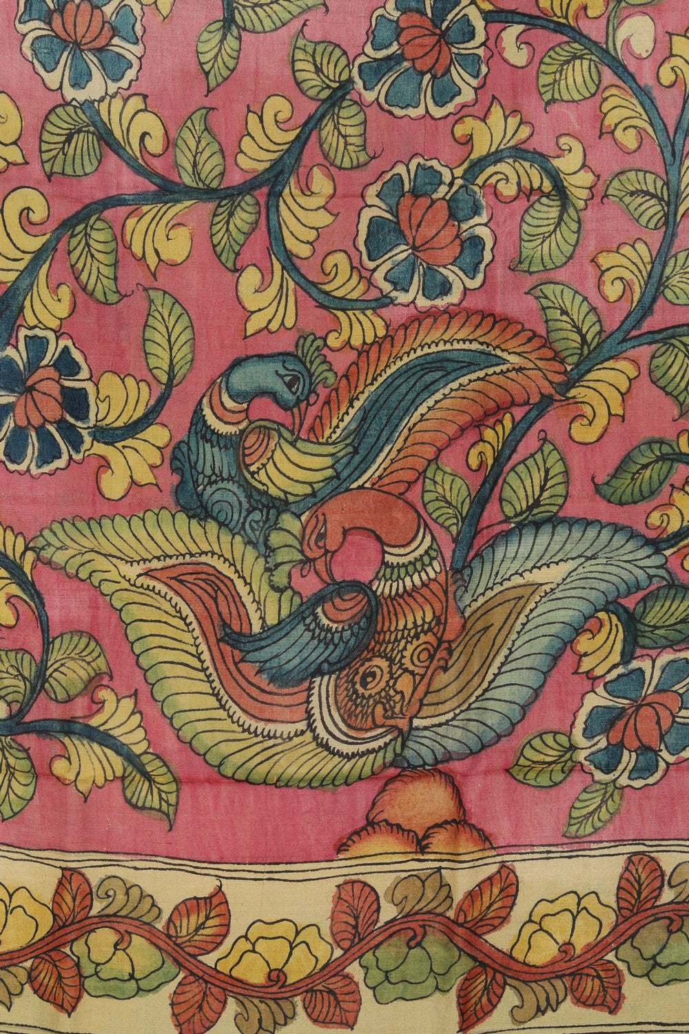 Kalamkari Hand-Painted Dupatta
