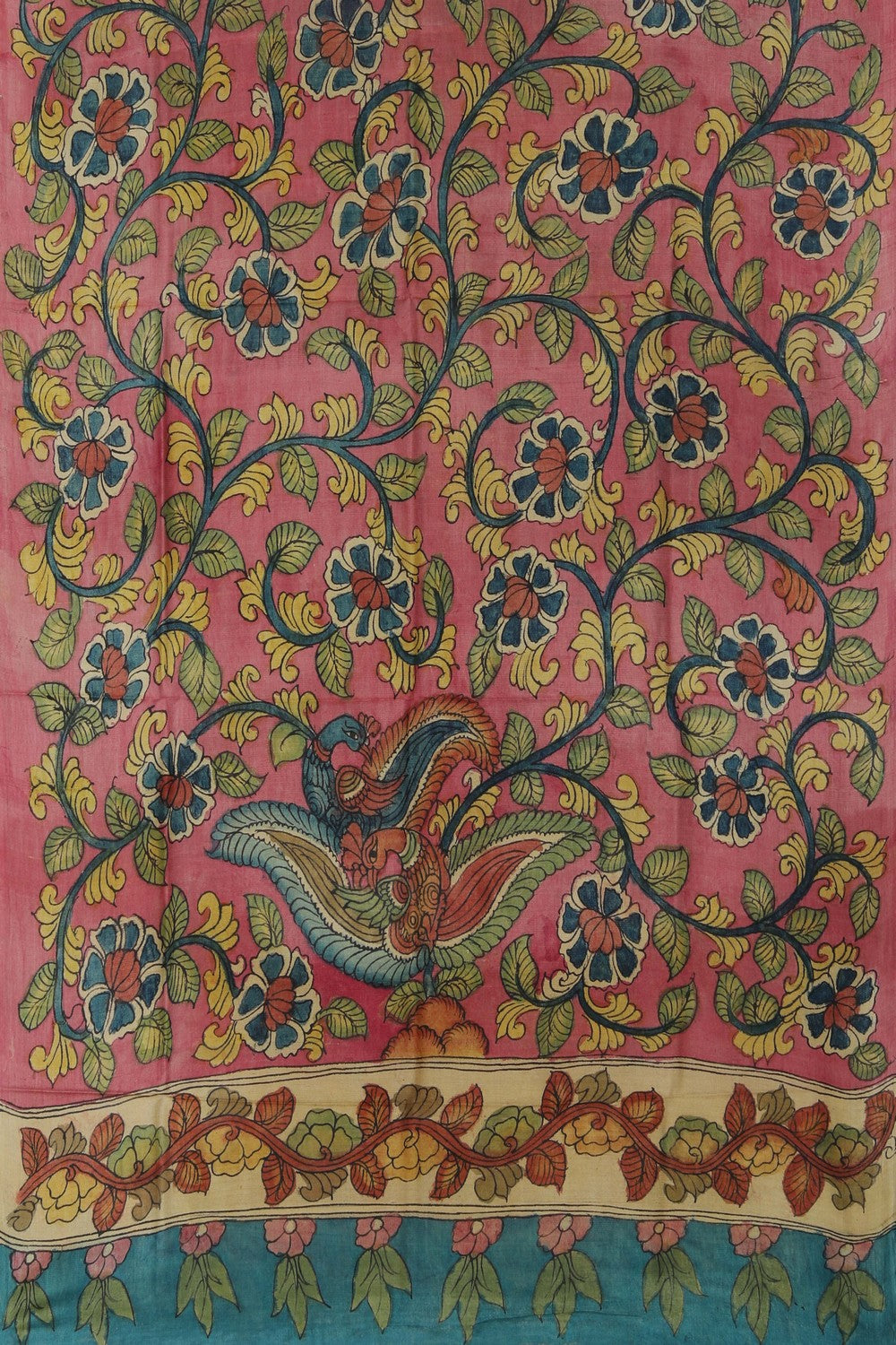 Image of Kalamkari Hand-Painted Dupatta