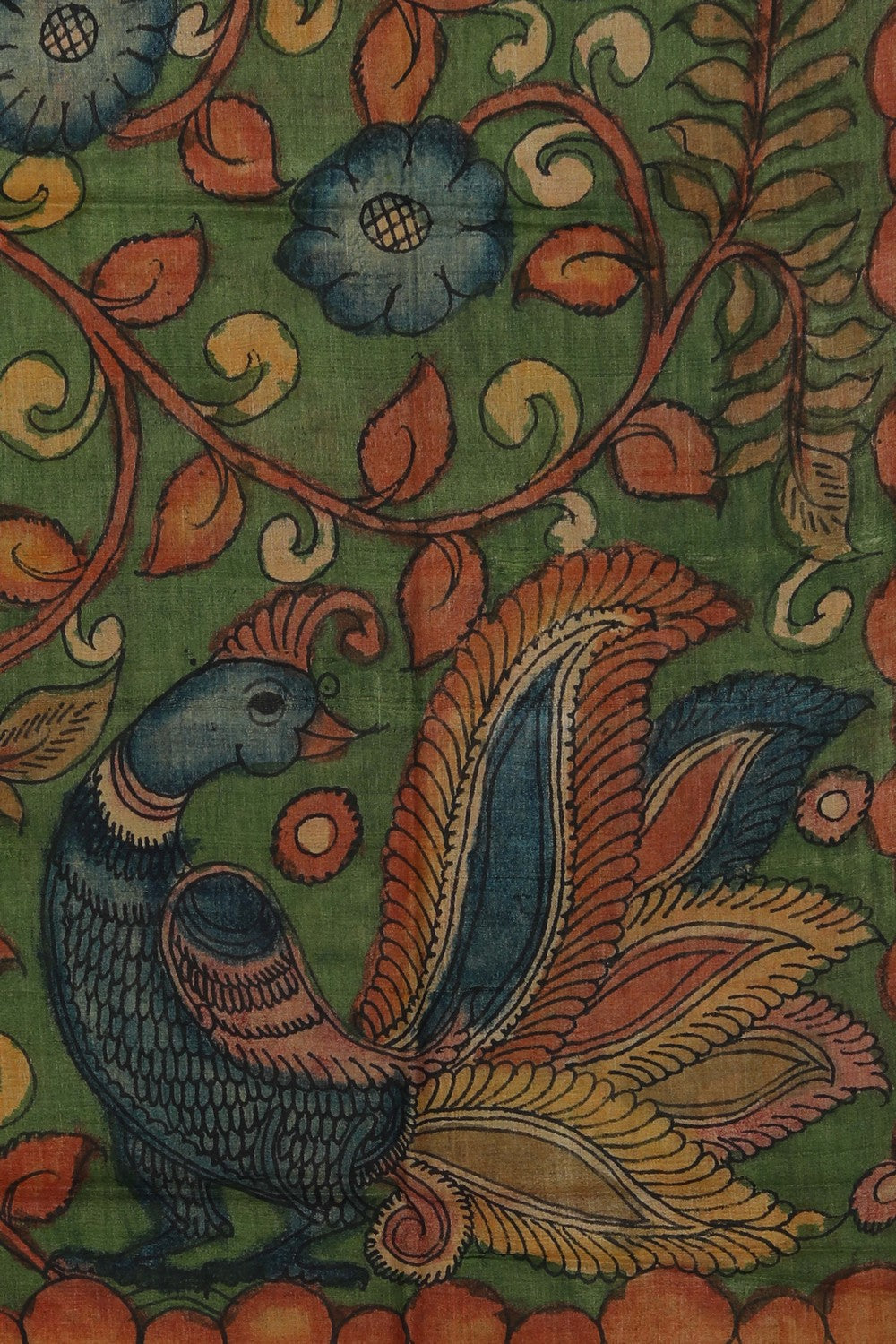 Kalamkari Hand-Painted Dupatta
