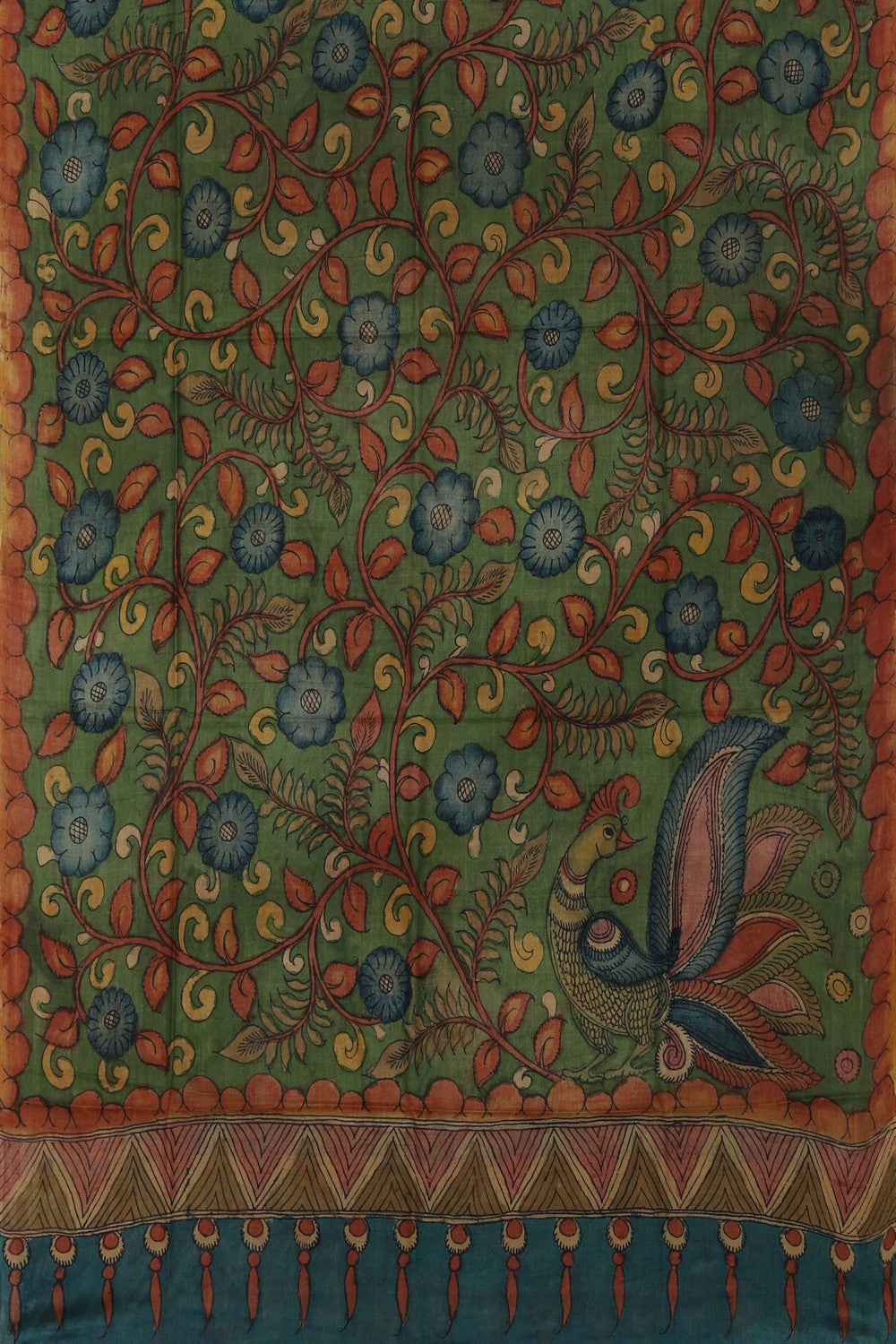 Image of Kalamkari Hand-Painted Dupatta