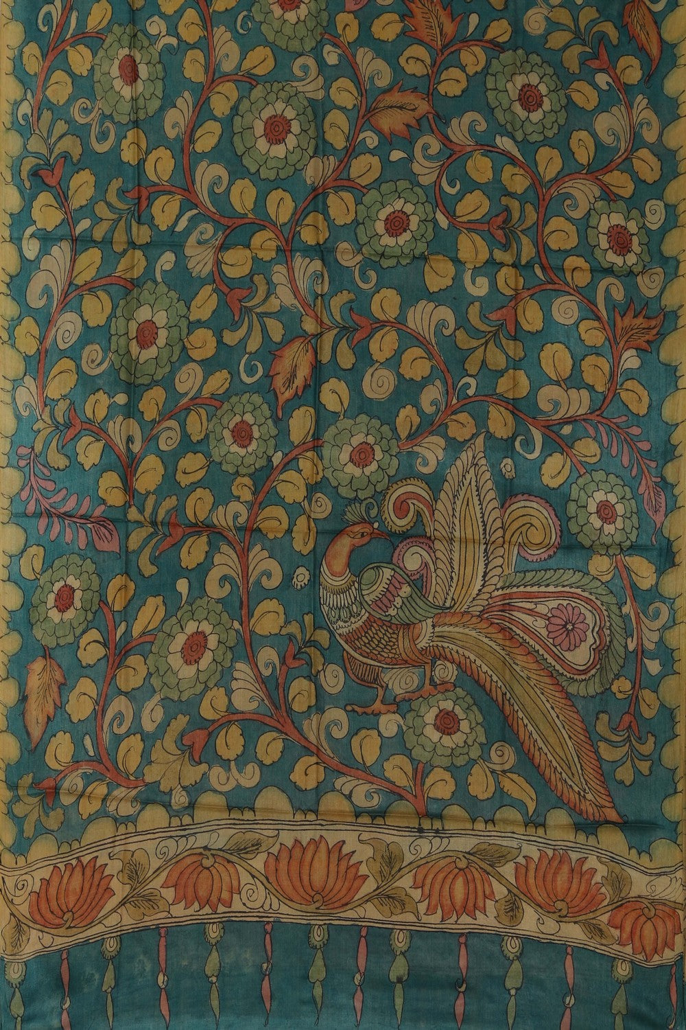 Kalamkari Hand-Painted Dupatta