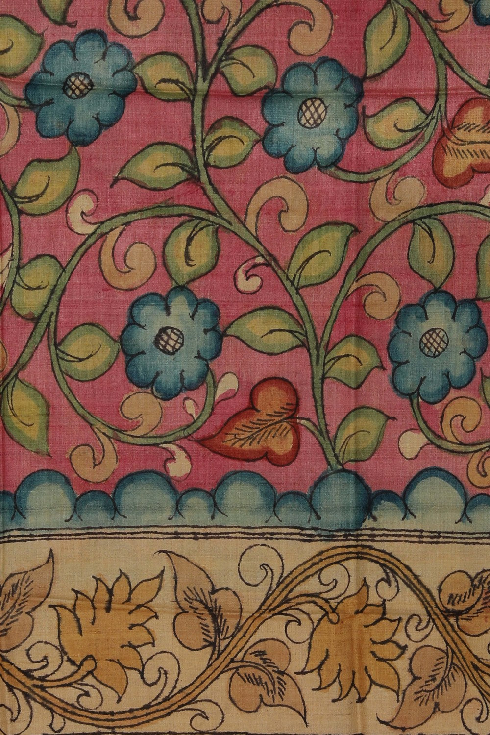 Kalamkari Hand-Painted Dupatta