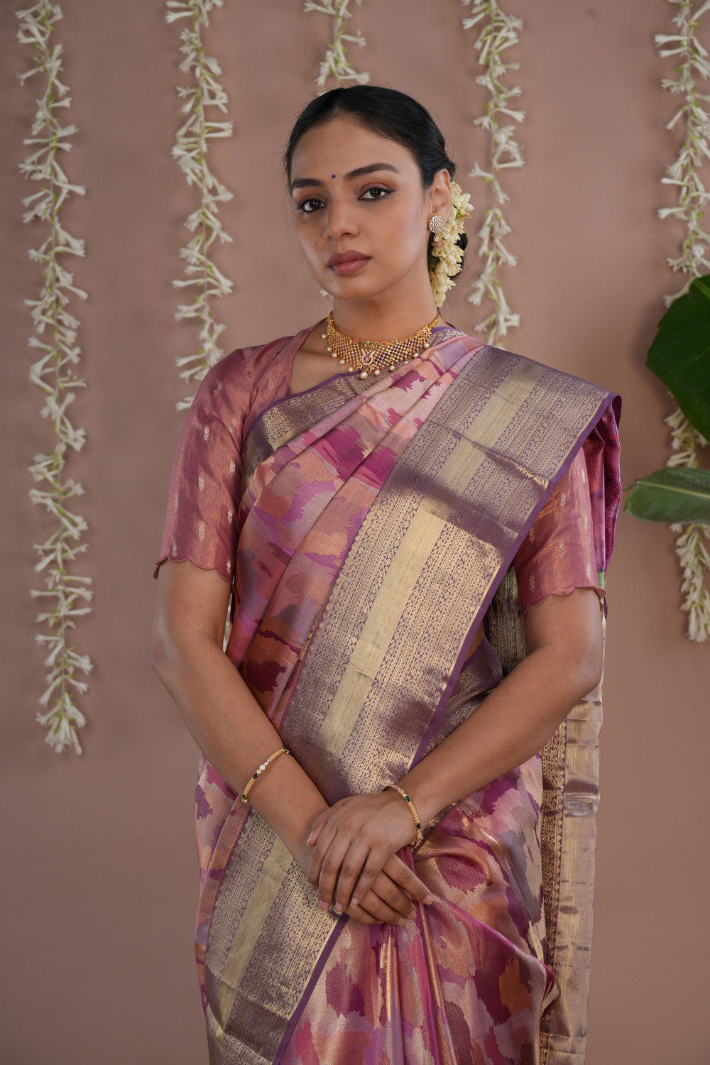 Image of Kanchipattu Brocade Purple Saree