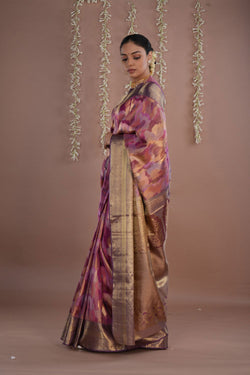 Image of Kanchipattu Brocade Purple Saree