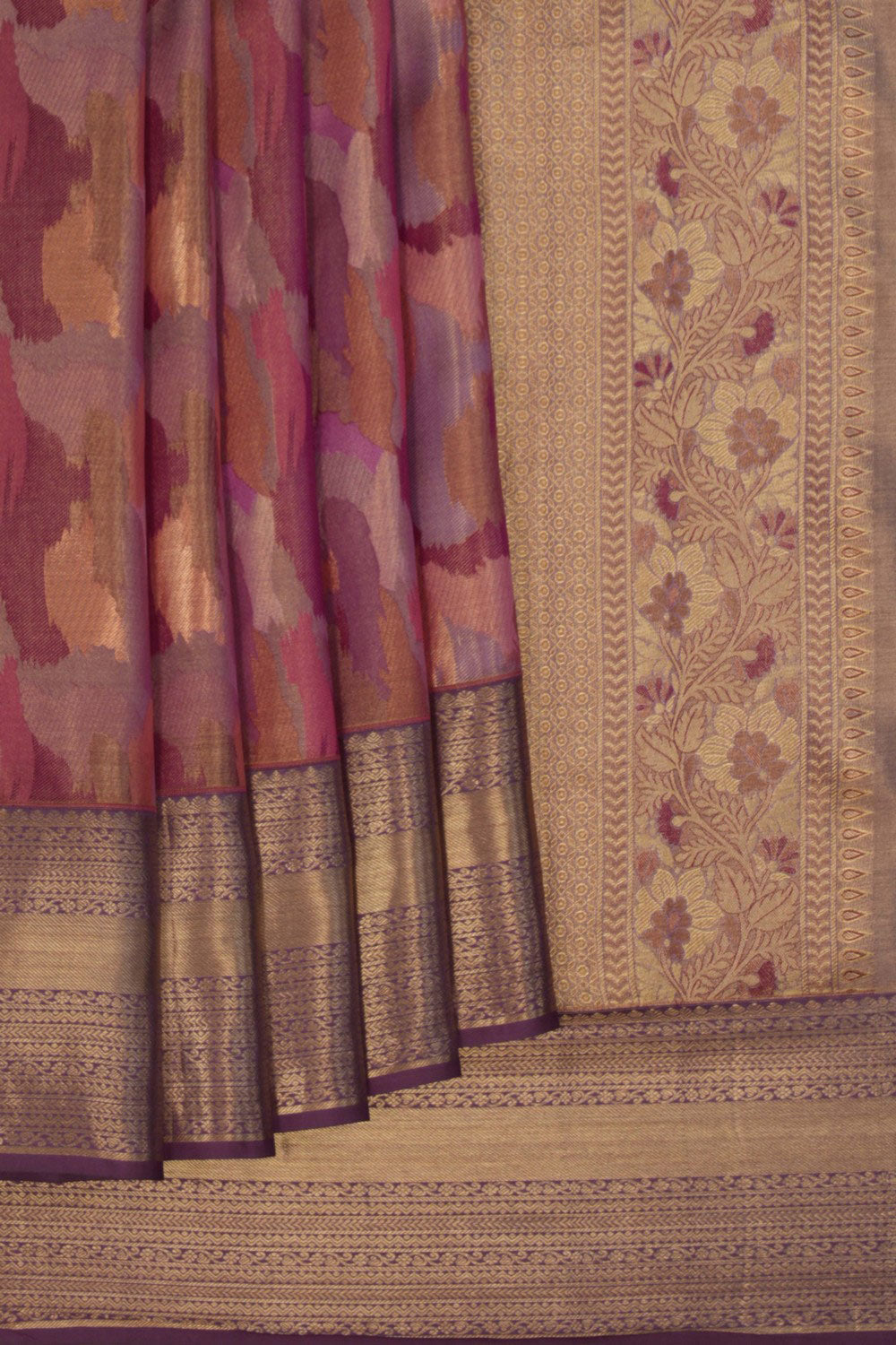 Image of Kanchipattu Brocade Purple Saree