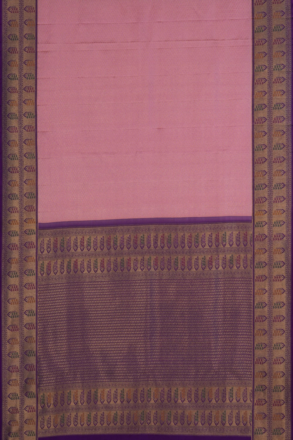 Image of Kanchipattu Pink Brocade Saree
