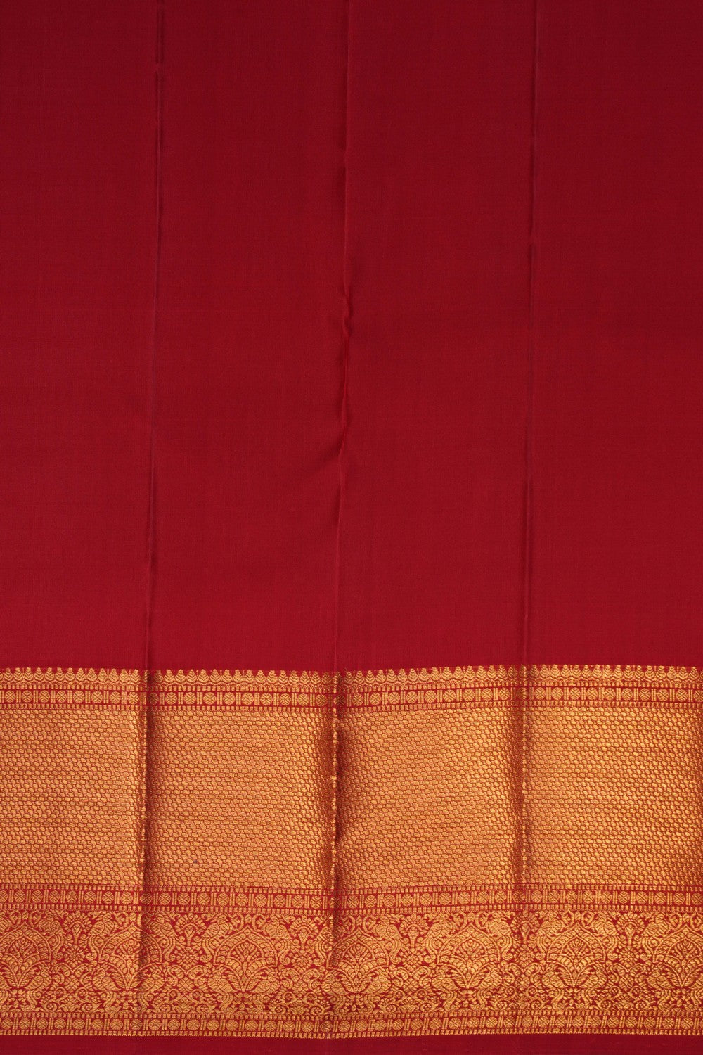 Image of Kanchipattu Red Brocade Saree