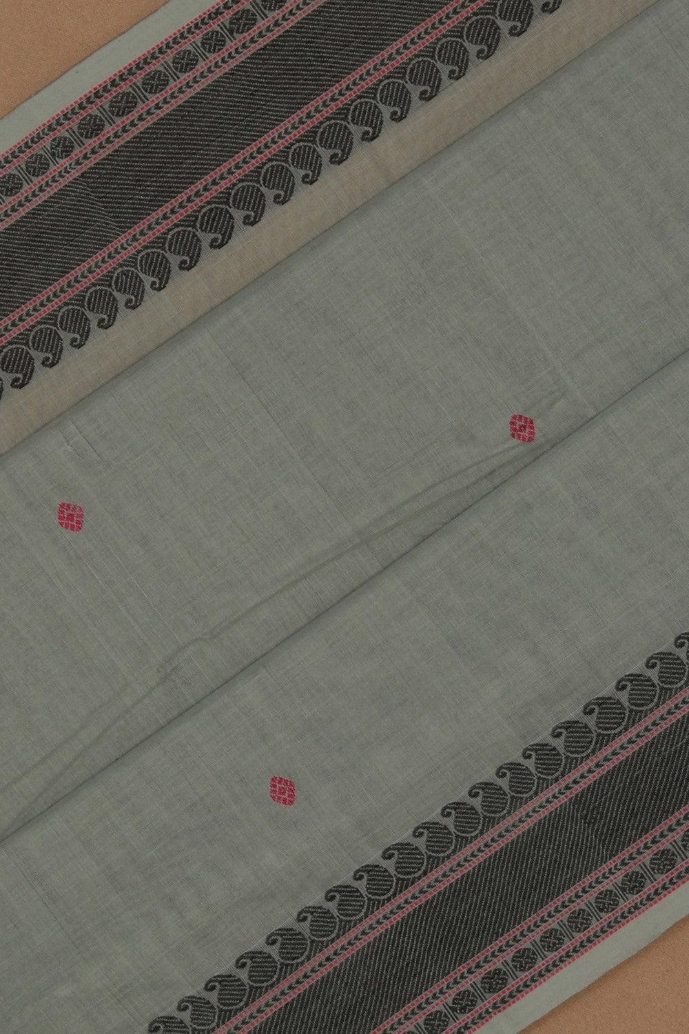 Image of Kanchi Cotton Grey Saree