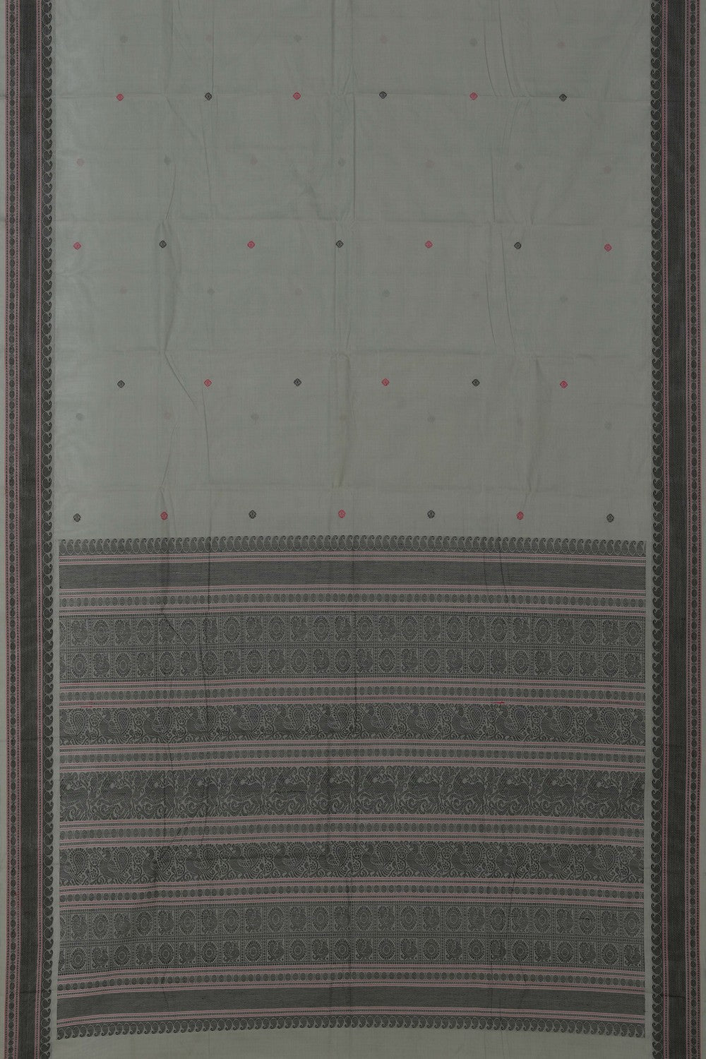 Image of Kanchi Cotton Grey Saree