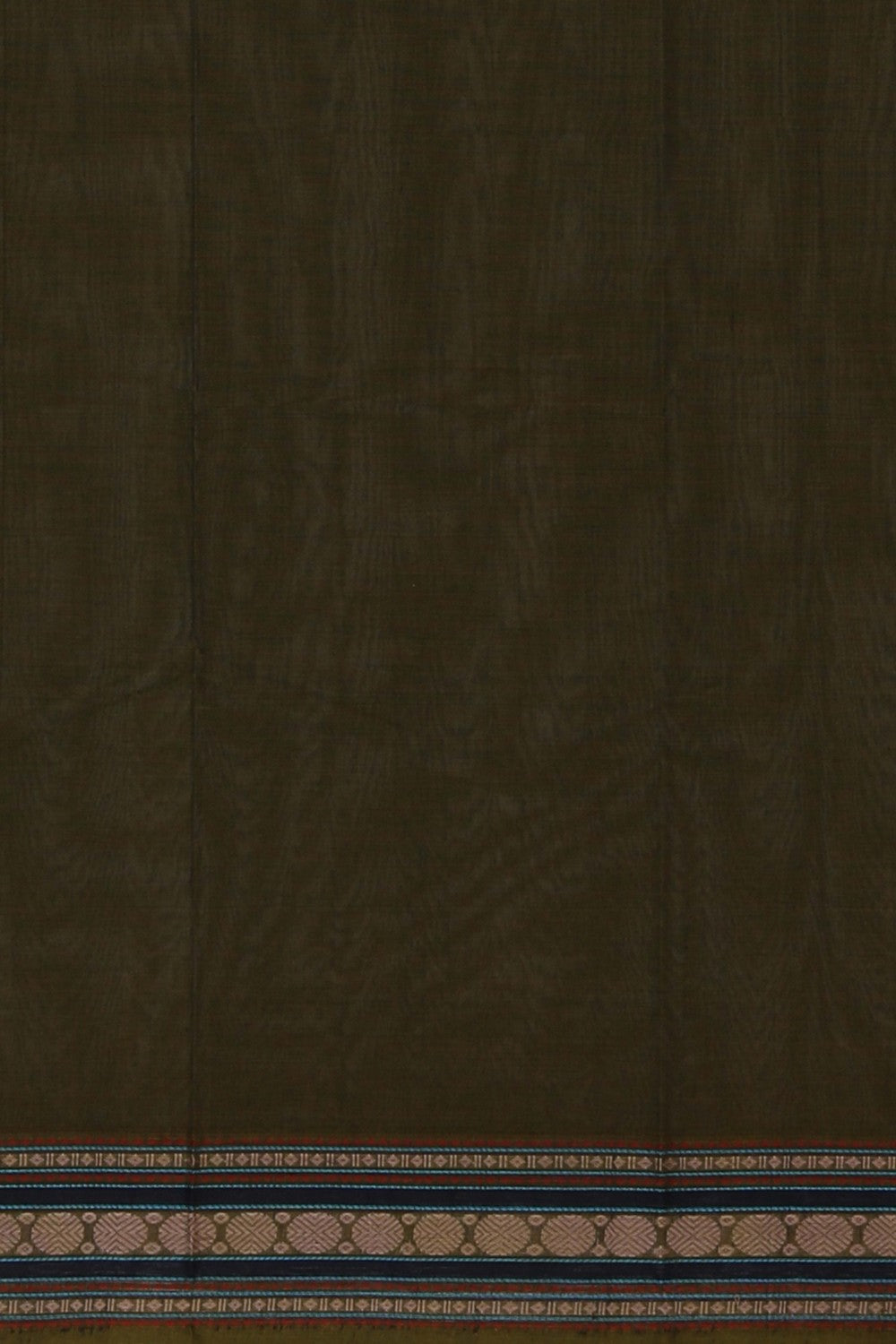 Kanchi Cotton Moss Green Saree