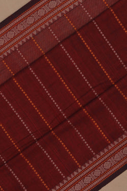 Image of Kanchi Cotton Maroon Saree