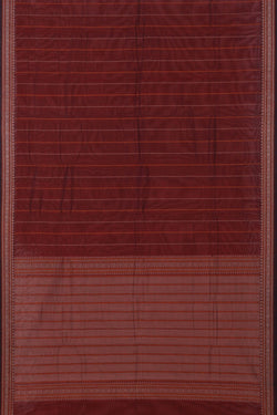 Image of Kanchi Cotton Maroon Saree