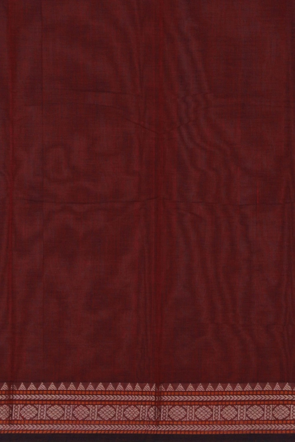 Kanchi Cotton Maroon Saree