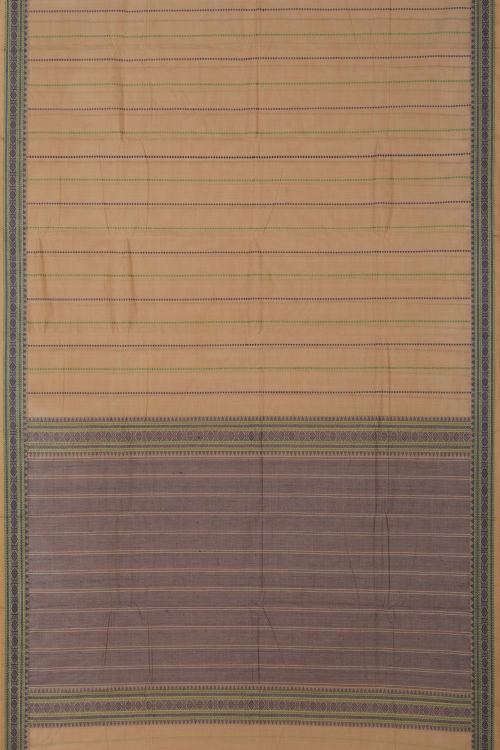 Kanchi Cotton Maroon Saree