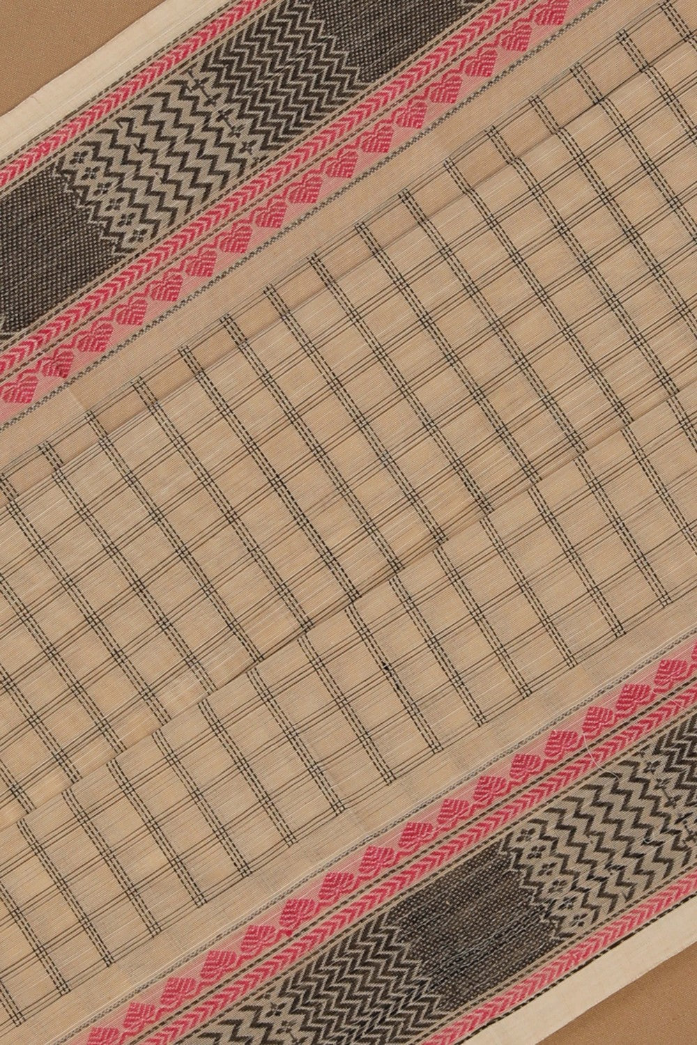 Kanchi Cotton Kattam Off White Saree