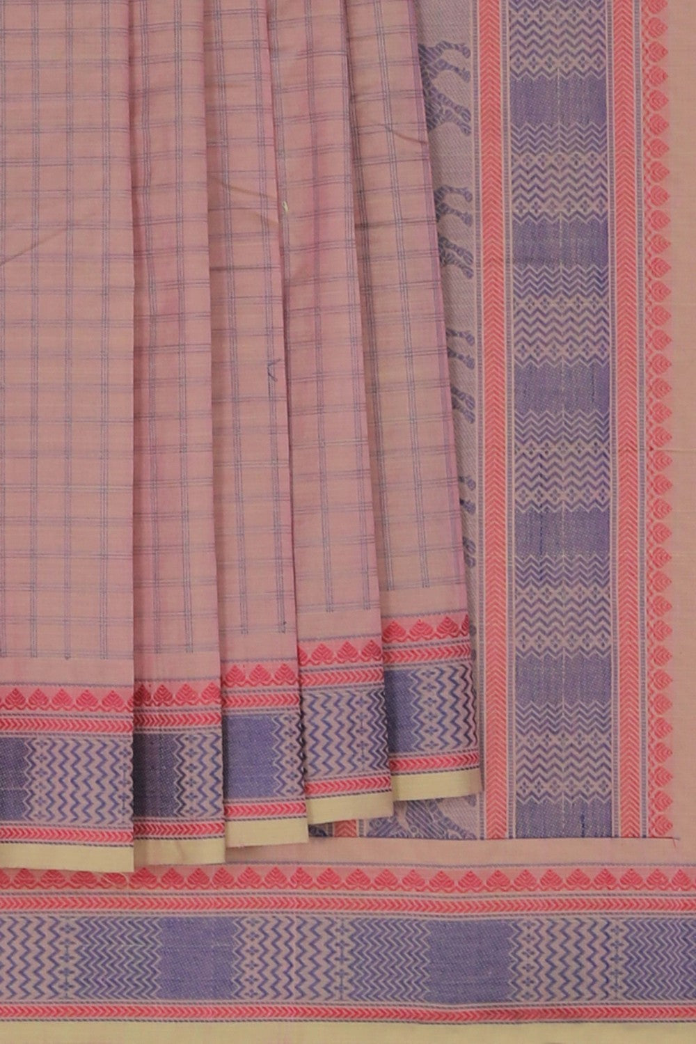 Kanchi Cotton Kattam Saree