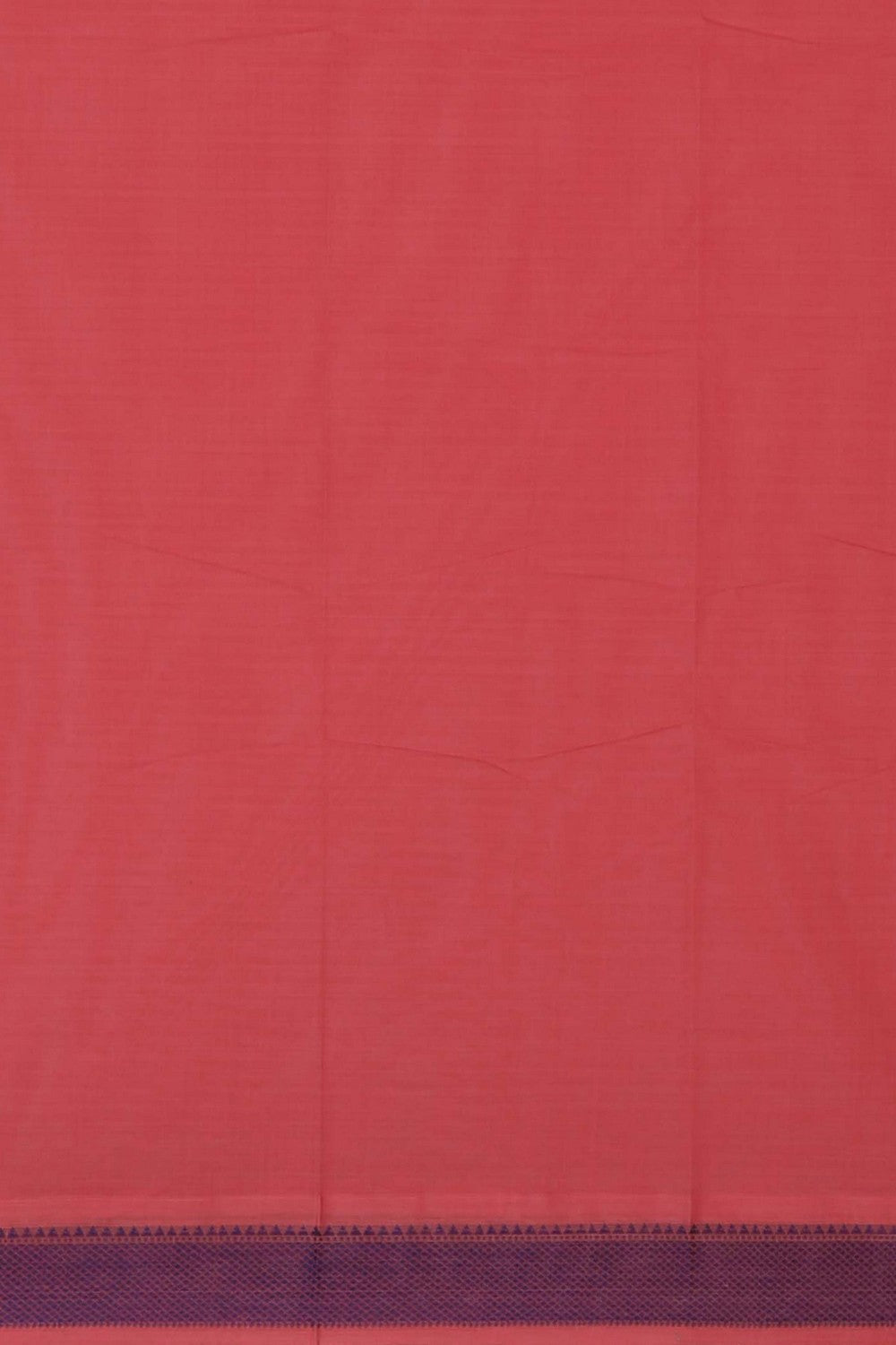 Kanchi Cotton Coral Pink Saree