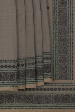 Image of Kanchi Cotton Grey Saree