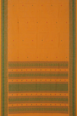 Image of Kanchi Cotton Yellow Saree