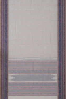 Image of Kanchi Cotton Kattam Off White Saree