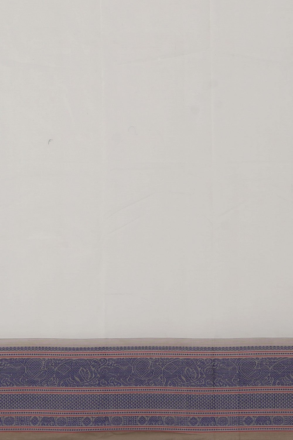 Kanchi Cotton Kattam Off White Saree