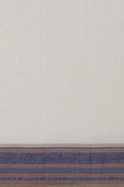 Image of Kanchi Cotton Kattam Off White Saree