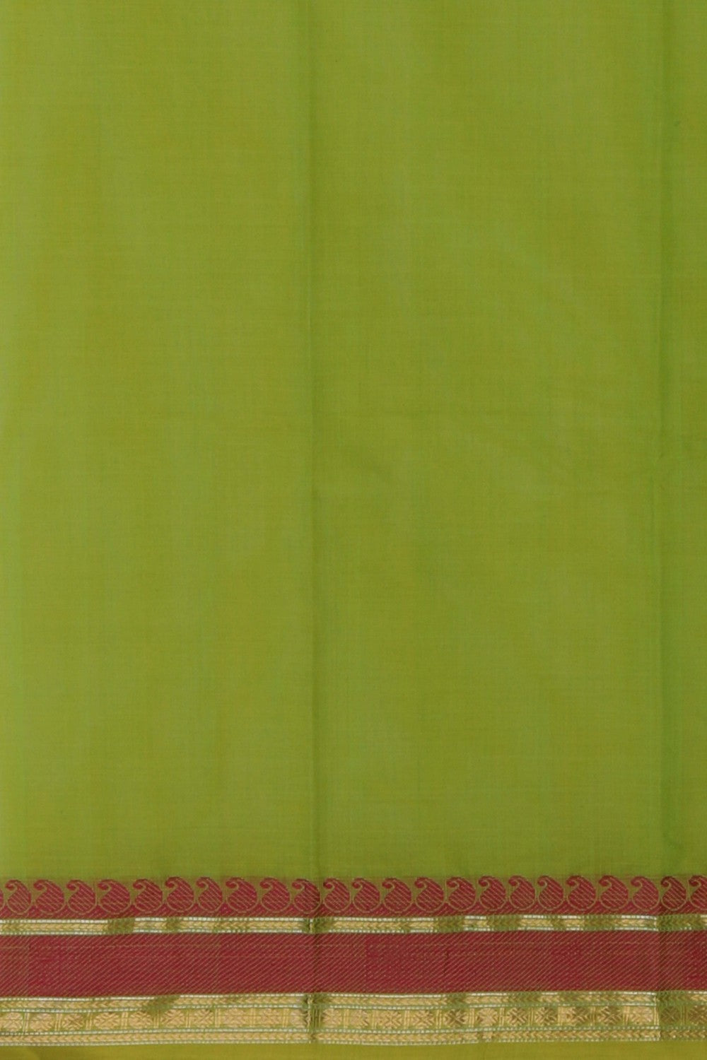 Kanchi Cotton Green Saree