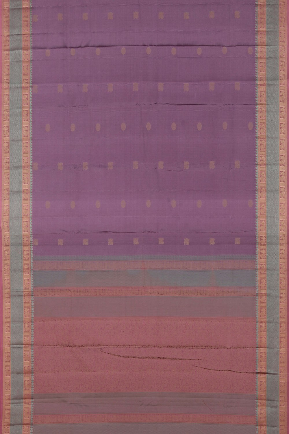 Image of Kanchipuram Silk Purple Saree