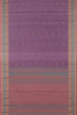 Image of Kanchipuram Silk Purple Saree