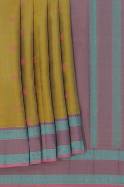 Image of Kanchipuram Silk Spring Green Saree