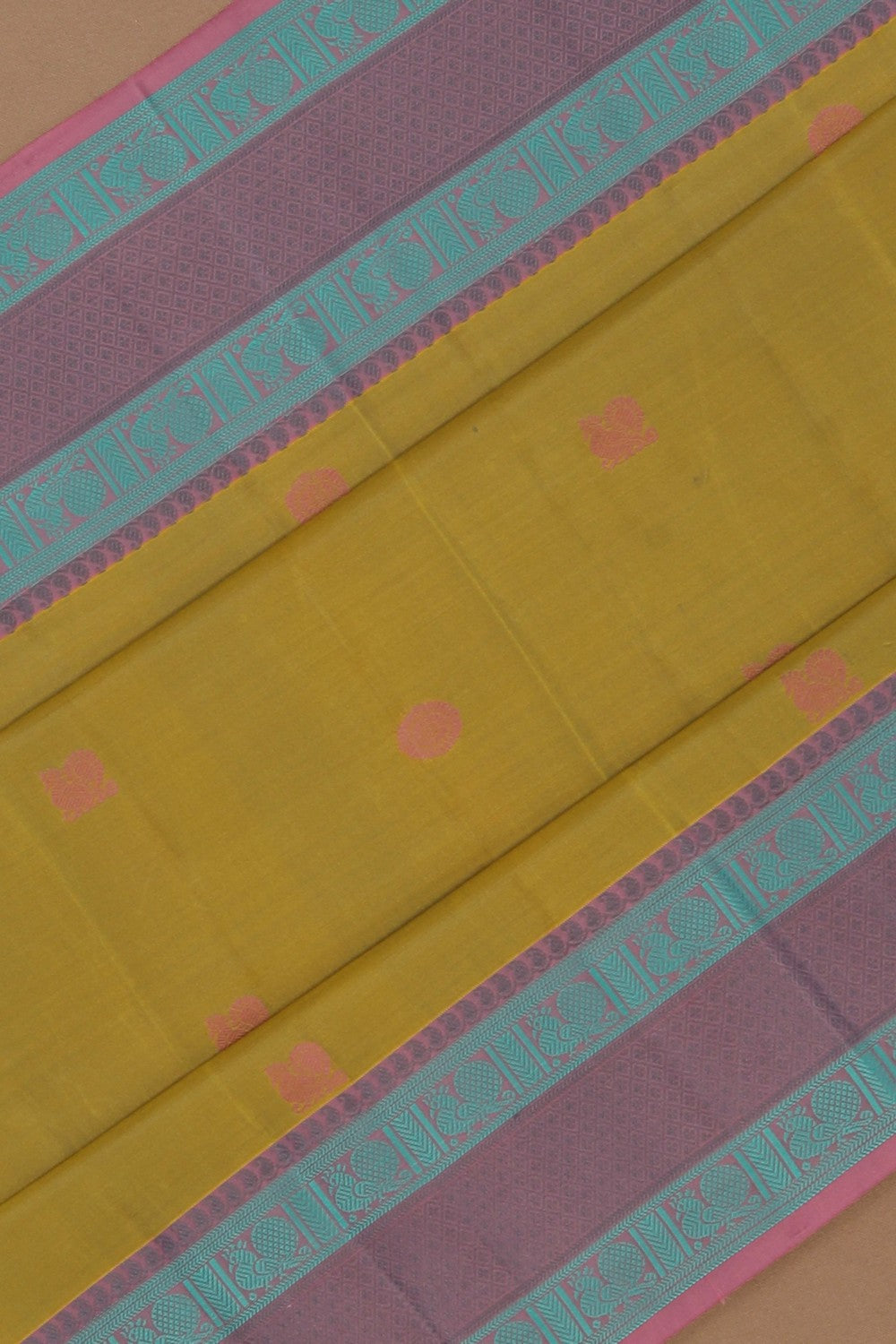 Image of Kanchipuram Silk Spring Green Saree