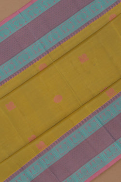 Image of Kanchipuram Silk Spring Green Saree