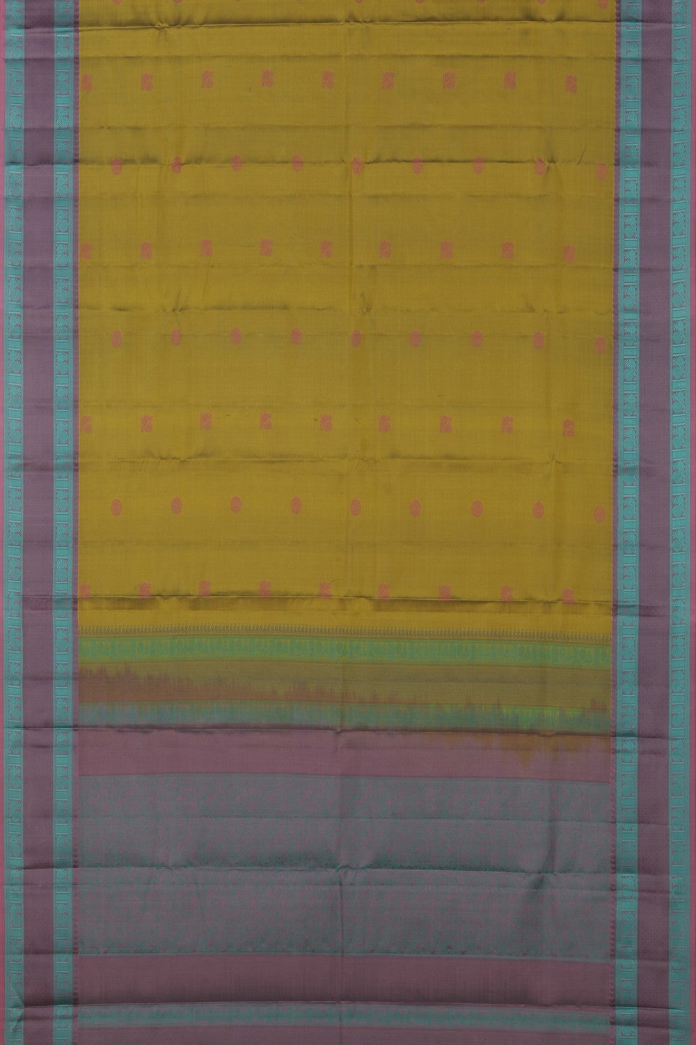 Image of Kanchipuram Silk Spring Green Saree