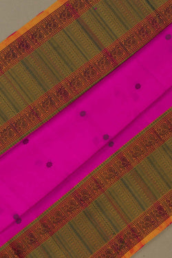 Image of Kanchipuram Silk Magenta Pink Saree