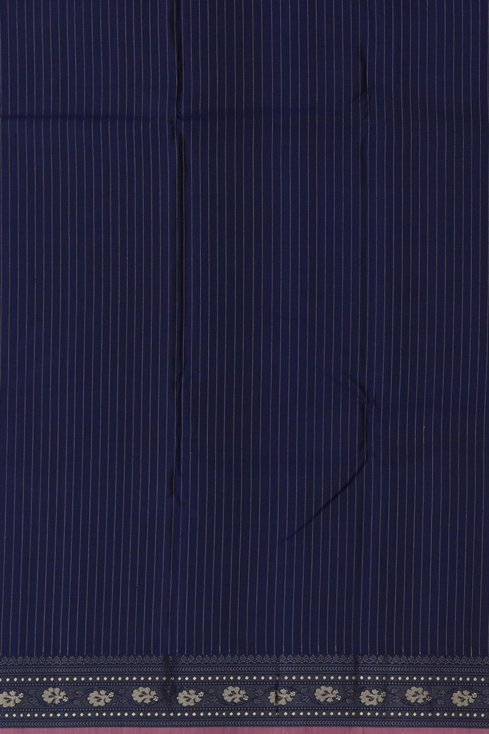 Image of Kanchipuram Silk Navy Blue Saree