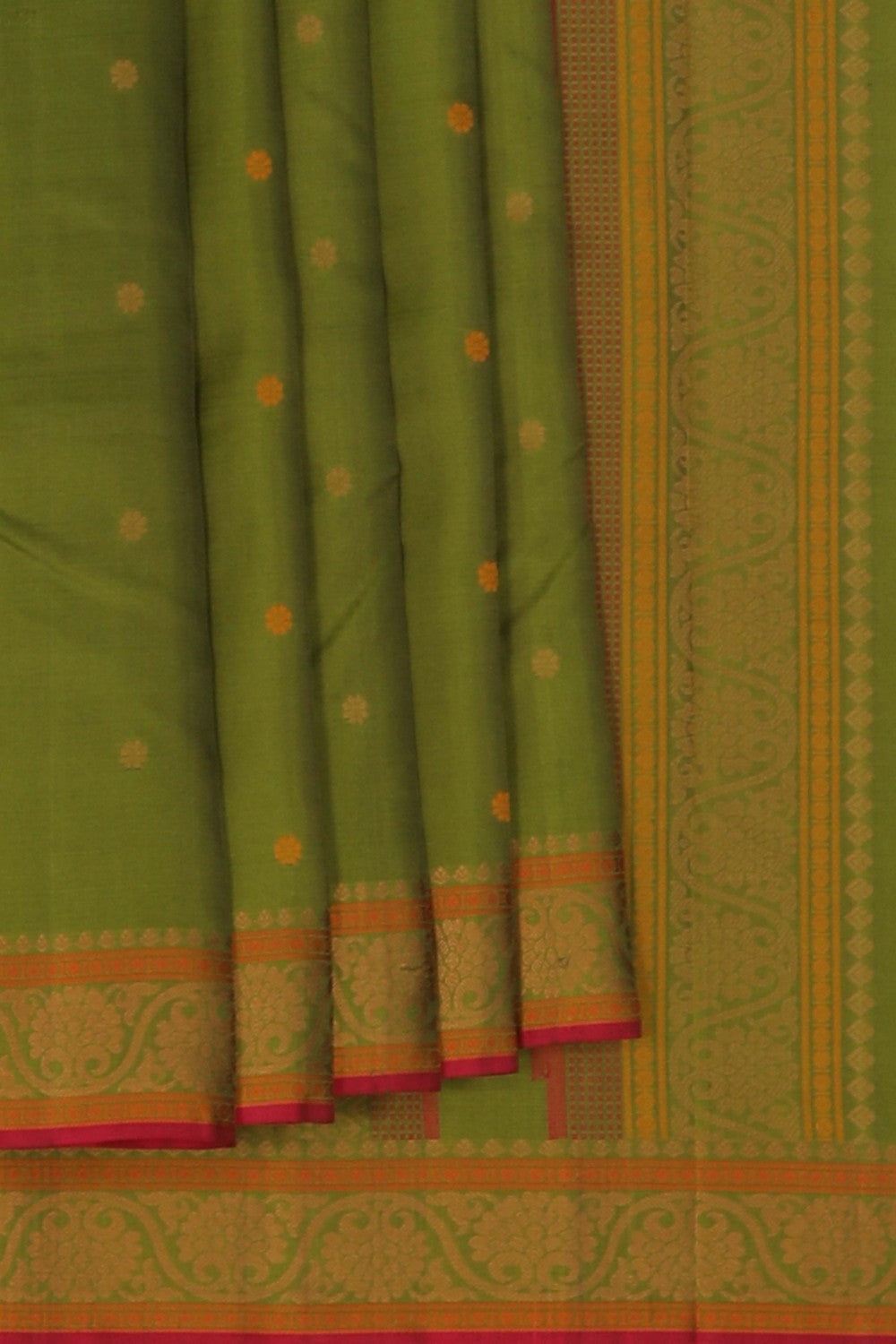 Image of Kanchipuram Silk Green Saree