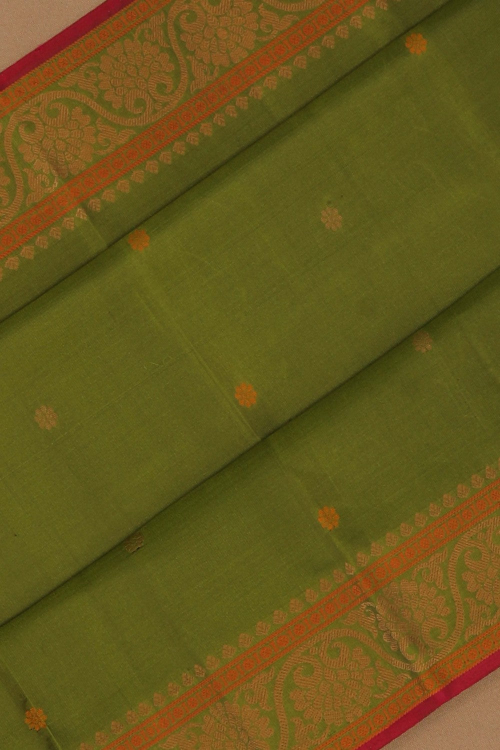 Image of Kanchipuram Silk Green Saree