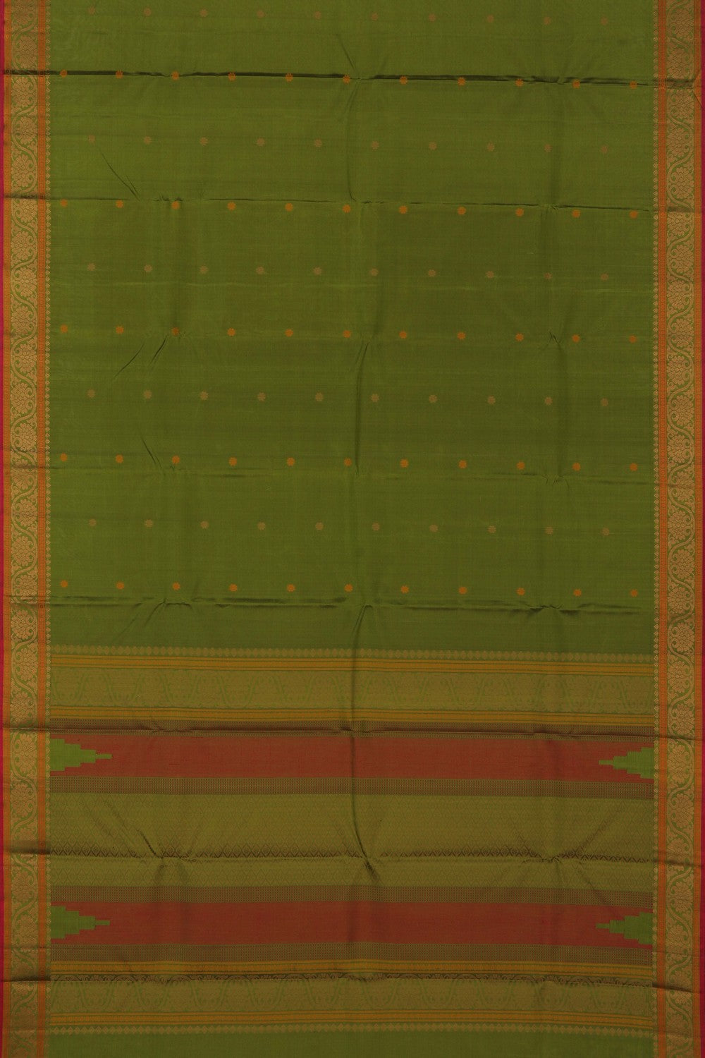 Image of Kanchipuram Silk Green Saree